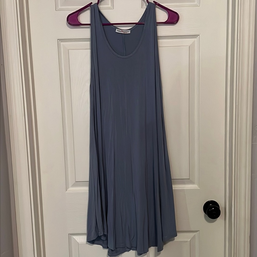 Blue Flowy Dress 2XL